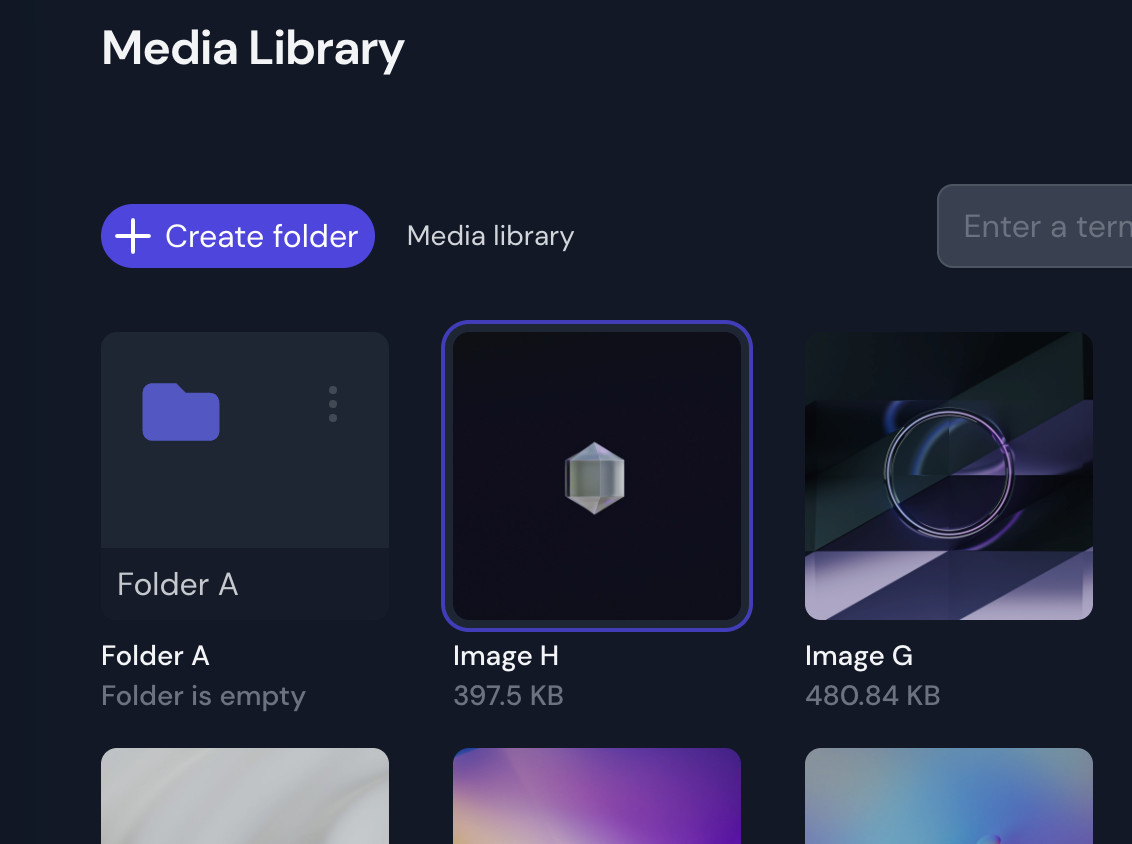 Filament MediaLibrary Browse library