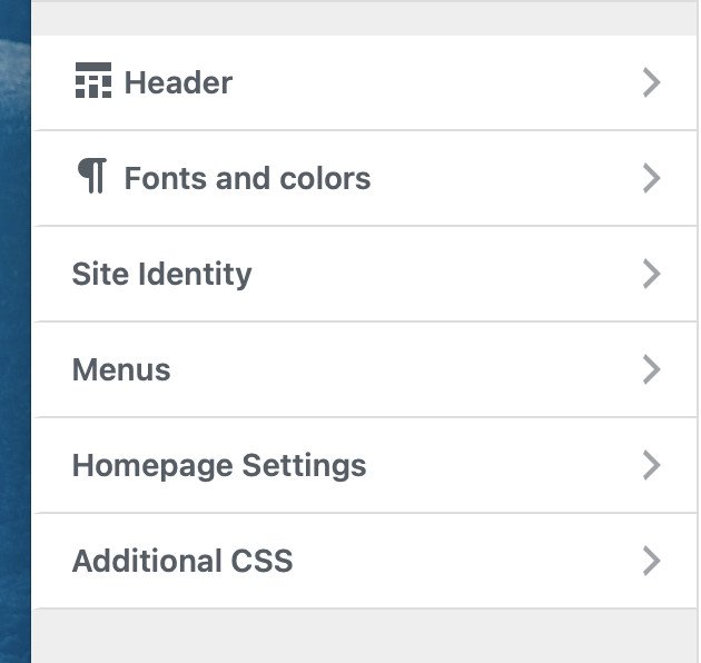 Adding dashicons to panels in the WordPress customizer added with Kirki.