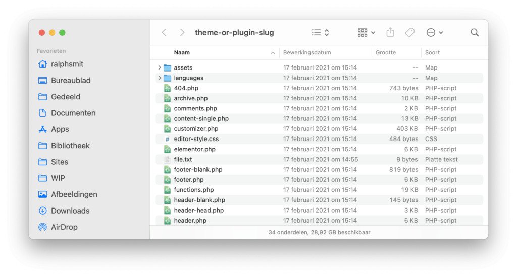 The local copy of the files with GitHub Desktop.